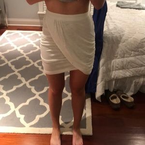 White wrap skirt